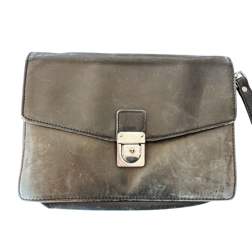 Creation Esquire West Germany Green Soft‎ Leather Bag Wristlet
